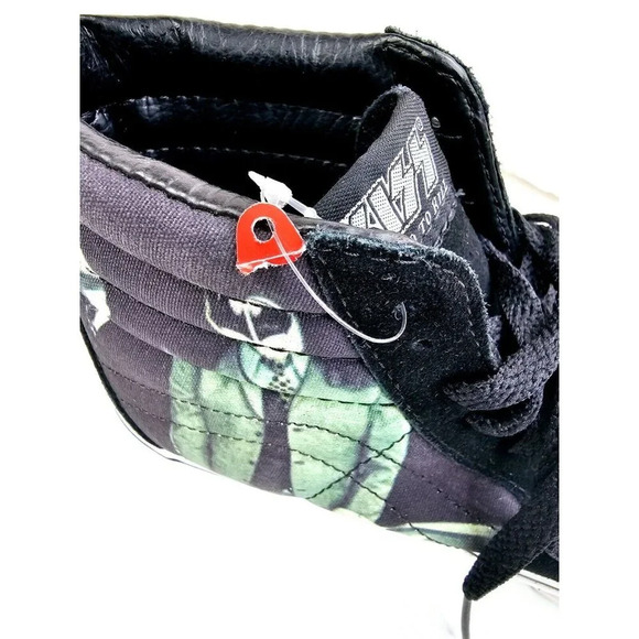 Vans Size Men's 6 Women's 7.5 Black KISS Dressed to Kill Hi Lace sneakers NEW - Picture 9 of 16